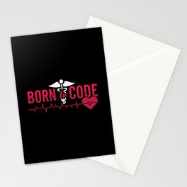 Born To Code Medical Coder ICD Coding Programmer Stationery Card