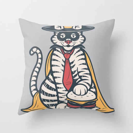 The Cheeze Burglar Throw Pillow