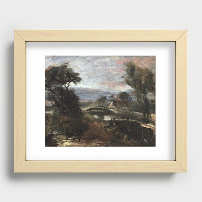 Landscape by John Constable Recessed Framed Print