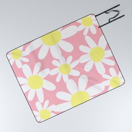 Pink and Yellow Daisy by Christie Olstad Picnic Blanket