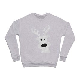 Christmas reindeer red marble Crewneck Sweatshirt