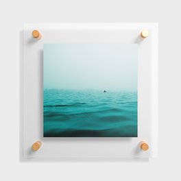 blue waves ocean dark ocean gift for Neutral lovers Floating Acrylic Print