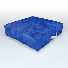 Dark Classic Blue Ombre Burnished Stucco - Faux Finishes - Venetian Plaster - Corbin Henry Outdoor Floor Cushion