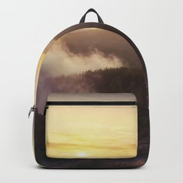 Sunset over the clouds Backpack | Travel, Panorama, Canary, Tourism, Teide, Sea, Peak, Cosy, Twilight, Photo 
