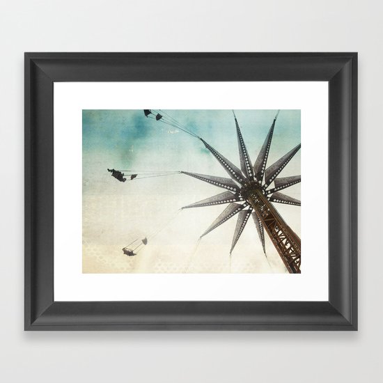 on the edge Framed Art Print