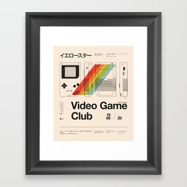 Video Game Club Framed Art Print