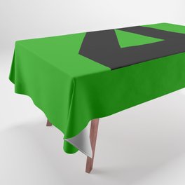 Number 4 (Black & Green) Tablecloth