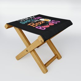 Beer And Boobs Folding Stool