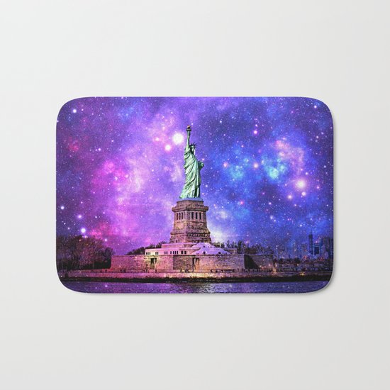 space Statue of Liberty Bath Mat