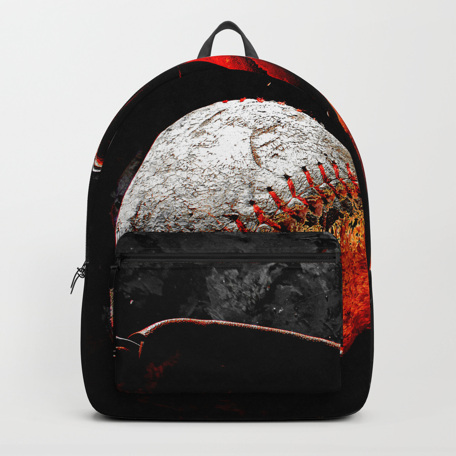 baseball print backpack