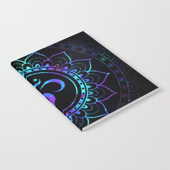 Om Mandala: Colorful Galaxy Notebook