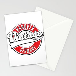 Hanover vintage style logo. Stationery Card