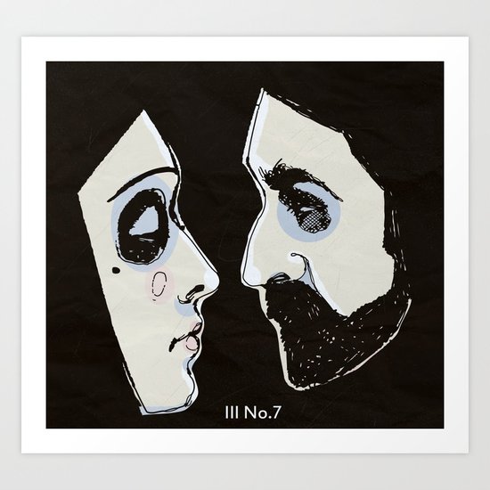 Two People Art Print