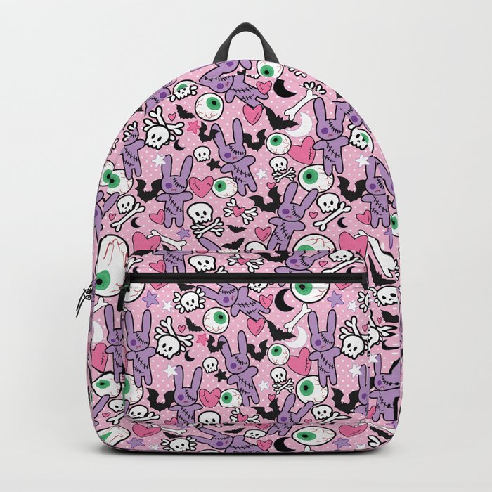 Pastel Goth Bunny Eyeball Backpack