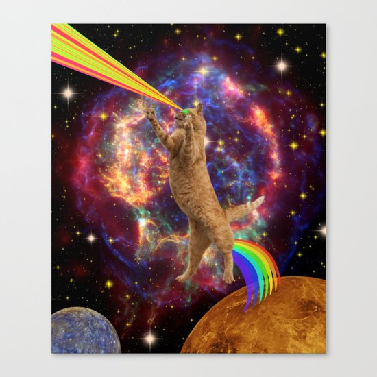 CAT SPACE Canvas Print