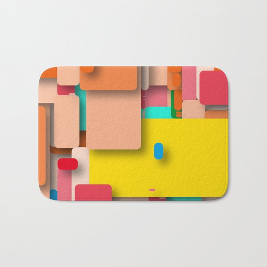 rounded rectangles Bath Mat