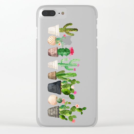 Cactus Clear iPhone Case