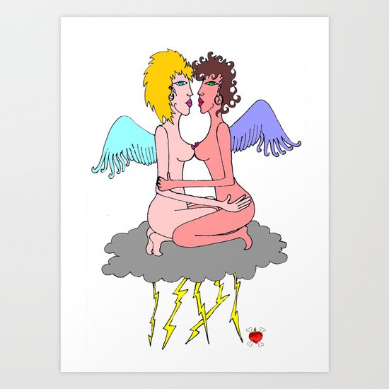 sensual storm Art Print