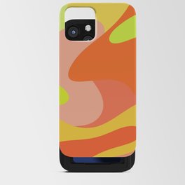 Rainbow Paint Splashes - bring neon yellow orange peach iPhone Card Case