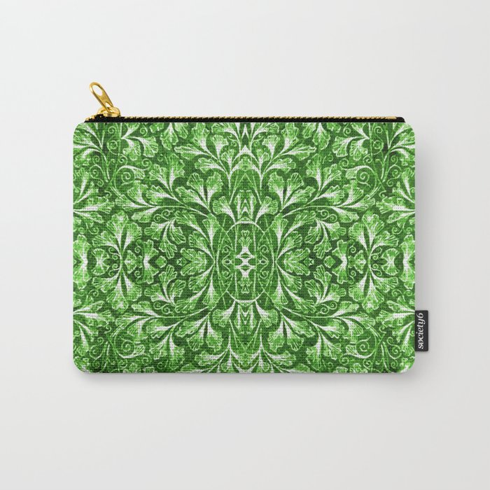 VINTAGE VICTORIAN LEAVES PATTERN. Carry-All Pouch