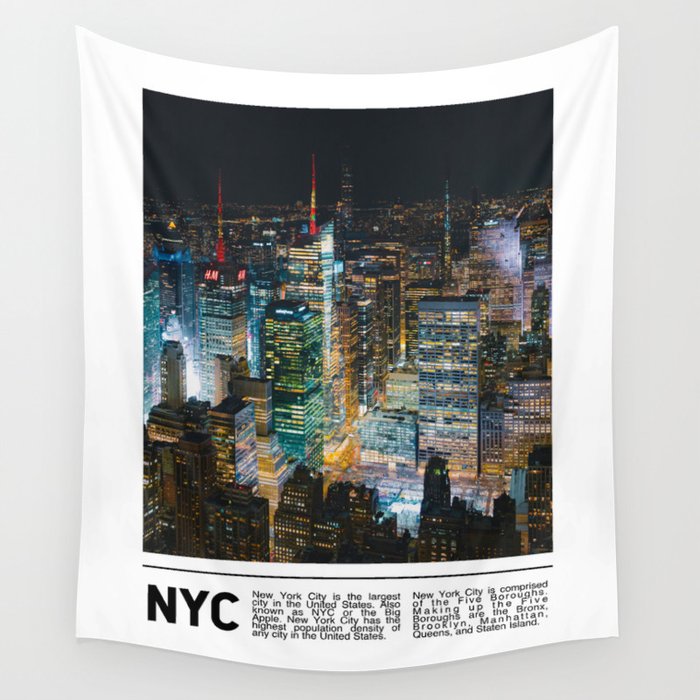 New York City #3 Wall Tapestry