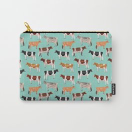 Dairy Breeds // Spring Green Carry-All Pouch