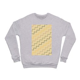 Modern Cream Zigzag Chevron Geometric Abstract Pattern Crewneck Sweatshirt