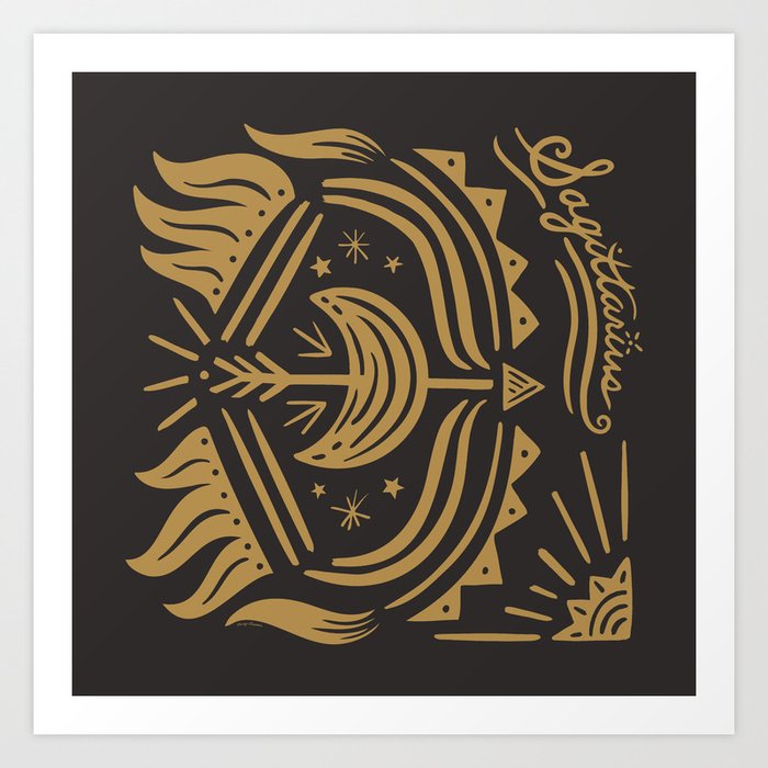 Sagittarius - Zodiac Sign Art Print