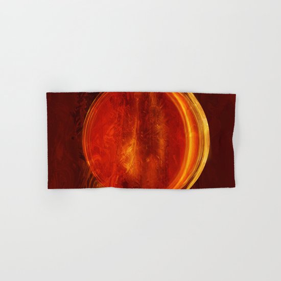 meditation orange Hand & Bath Towel