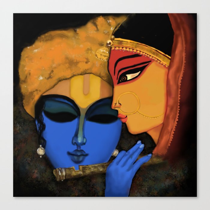 Lord Krishna Canvas Print By Sonam50 Society6