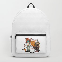 Cute Cats Neko Anime Kawaii Japanese Kitten Feline Lover Backpack