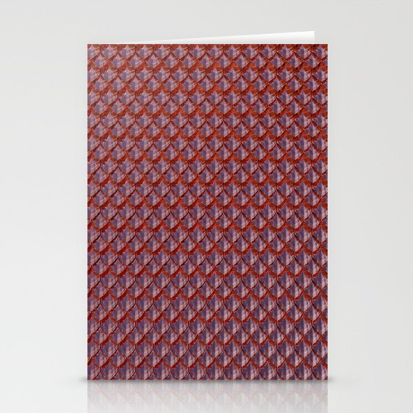 Shining Copper dragon scales Stationery Cards