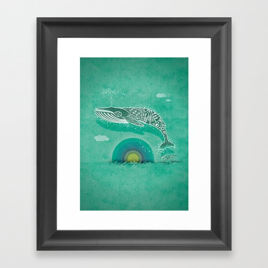 Whale Future Framed Art Print