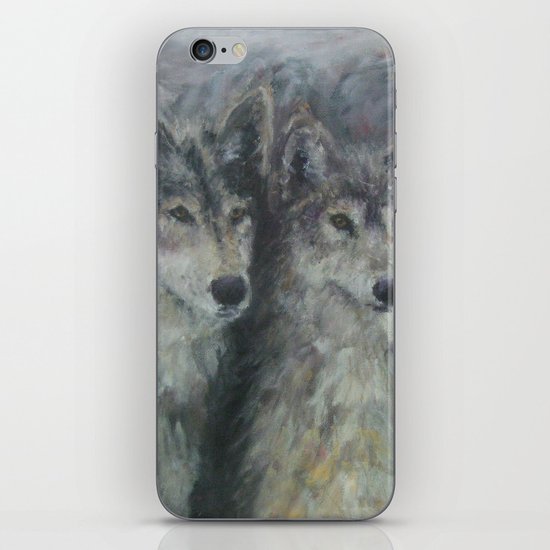 Wolf Couple iPhone & iPod Skin
