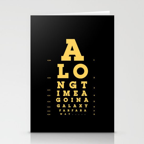 Jed Eye Chart Stationery Cards