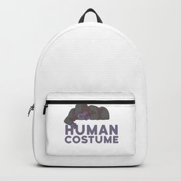 This Is My Human Costume I'm Really A Gorilla Funny Halloween Backpack