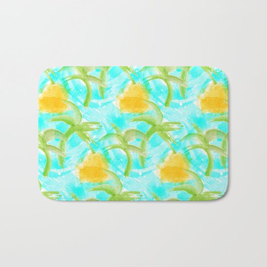 Tropical Abstract Bath Mat