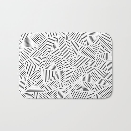 Abstraction Linear Inverted Bath Mat