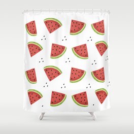 Summer Watermelon Shower Curtain