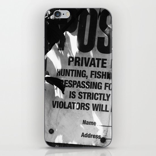 Trespassing iPhone & iPod Skin
