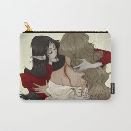 Carmilla nd Laura II Carry-All Pouch | Gothic, Digital, Ink, Romance, Vampire, Painting, Watercolor, Halloween, Abigaillarson 