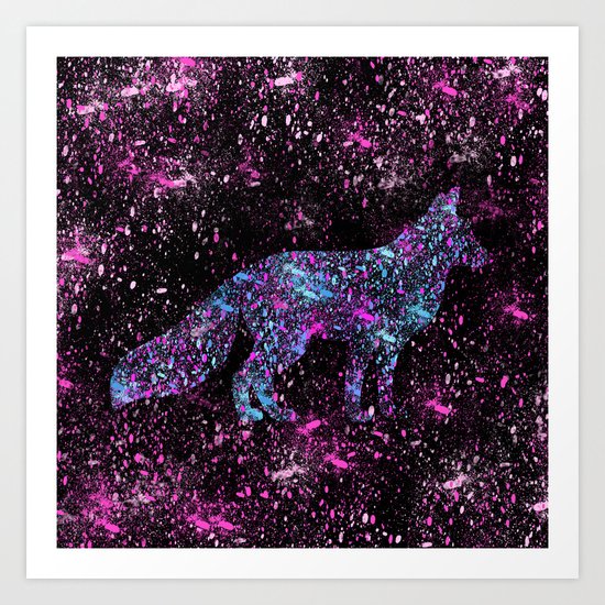 Cosmic Fox Art Print