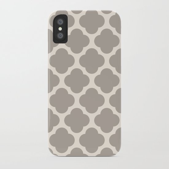gray clover iPhone Case