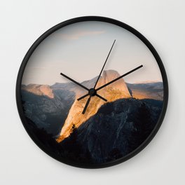 Light on Half Dome Wall Clock