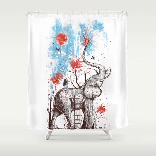 A Happy Place Shower Curtain
