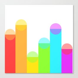 Rainbow Dots! Canvas Print