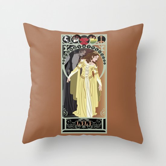 Lili Nouveau - Legend Throw Pillow