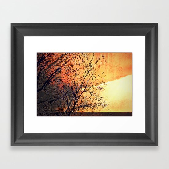 The storm Framed Art Print