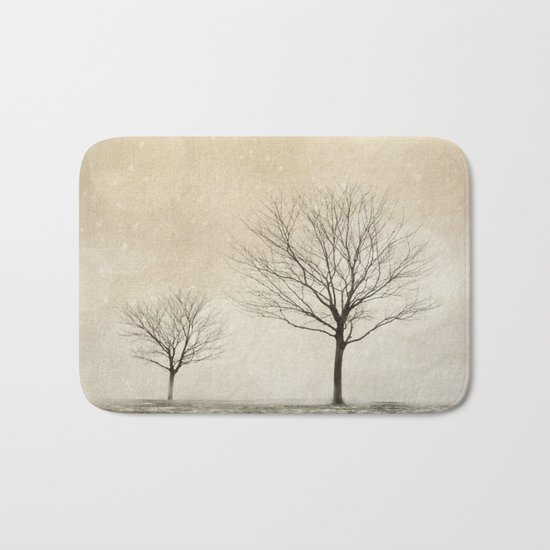 Snow Bokeh Wonderland Bath Mat