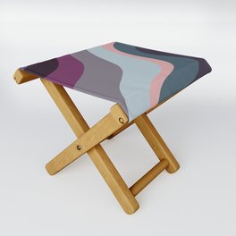 Swirl pattern modern abstract color Folding Stool